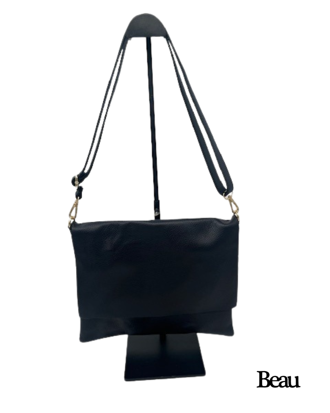 TAS PEGGY LARGE - LEDER - BLAUW - Afbeelding 1