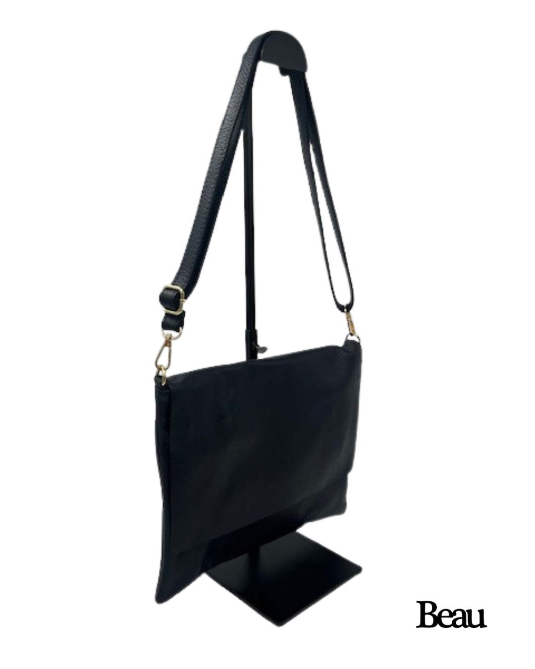 TAS PEGGY LARGE - LEDER - BLAUW - Afbeelding 3
