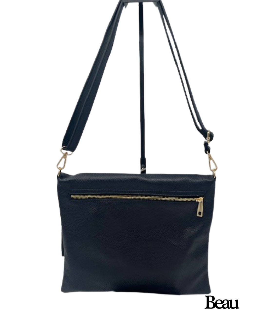 TAS PEGGY LARGE - LEDER - BLAUW - Afbeelding 2