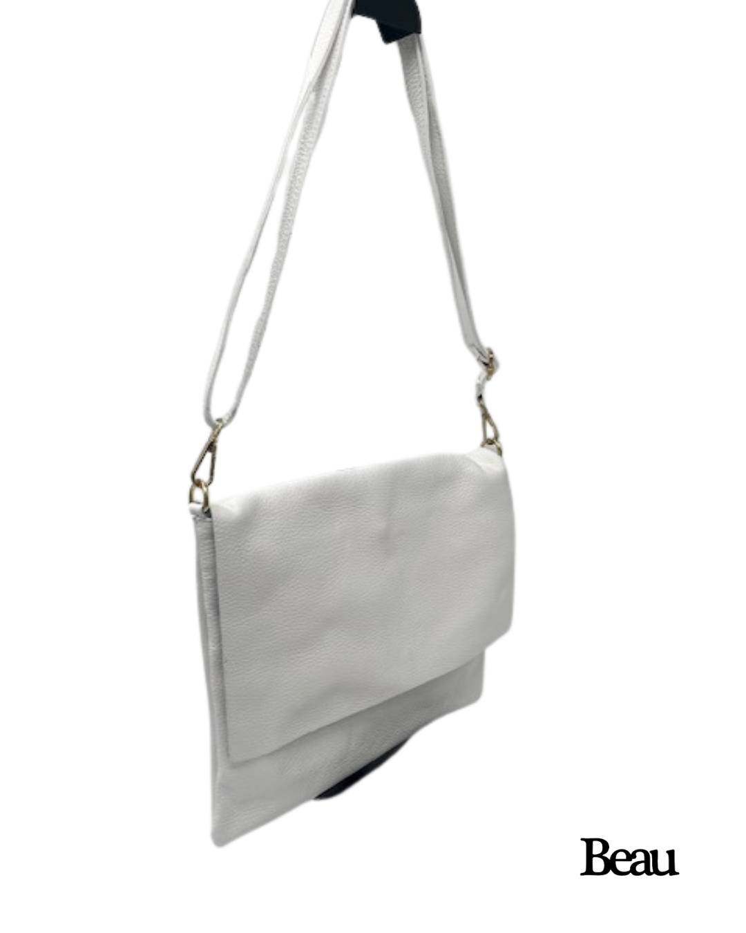 TAS PEGGY LARGE - LEDER - WIT - Afbeelding 2
