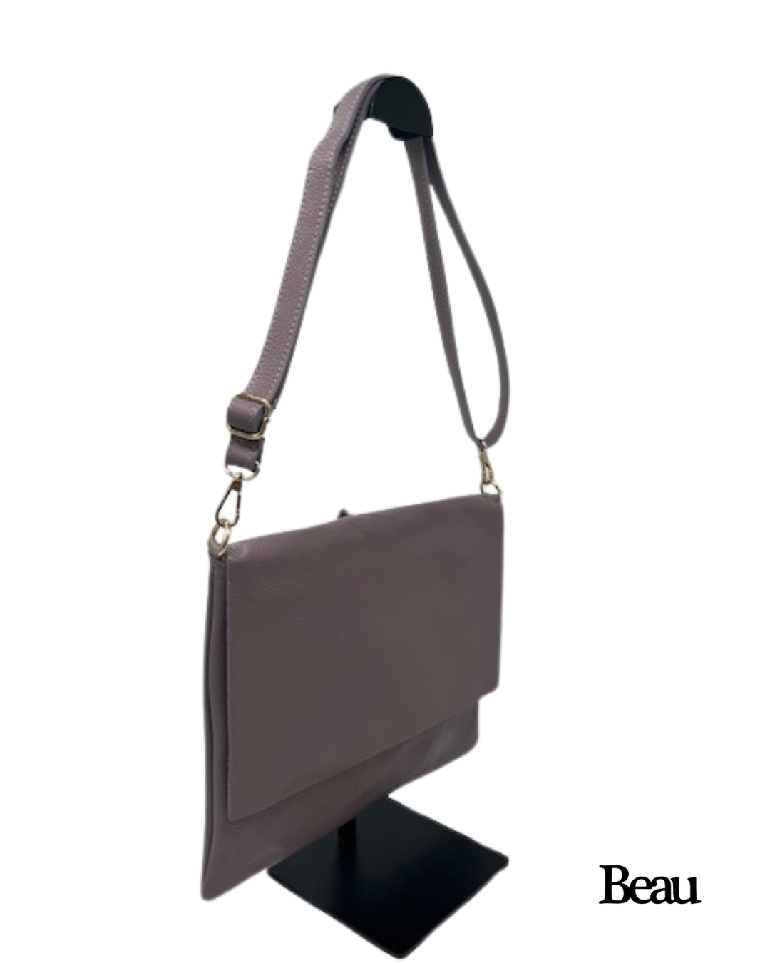 TAS PAGGY LARGE - LEDER - TAUPE - Afbeelding 2