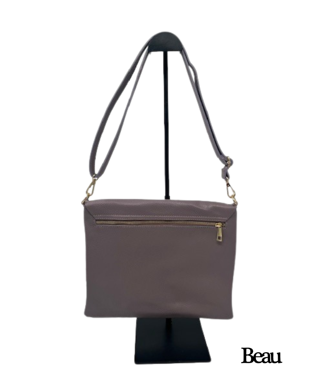 TAS PAGGY LARGE - LEDER - TAUPE - Afbeelding 3