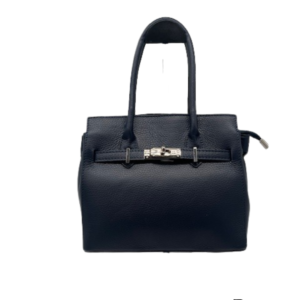 TAS KELLY - LEDER - DONKER BLAUW