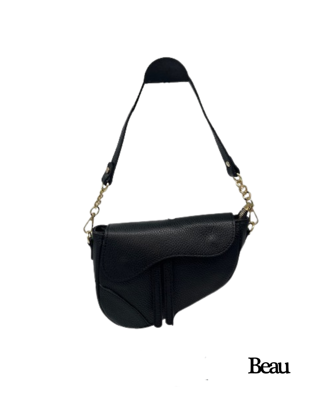 TAS ELLA SMALL - LEDER - ZWART - Afbeelding 1
