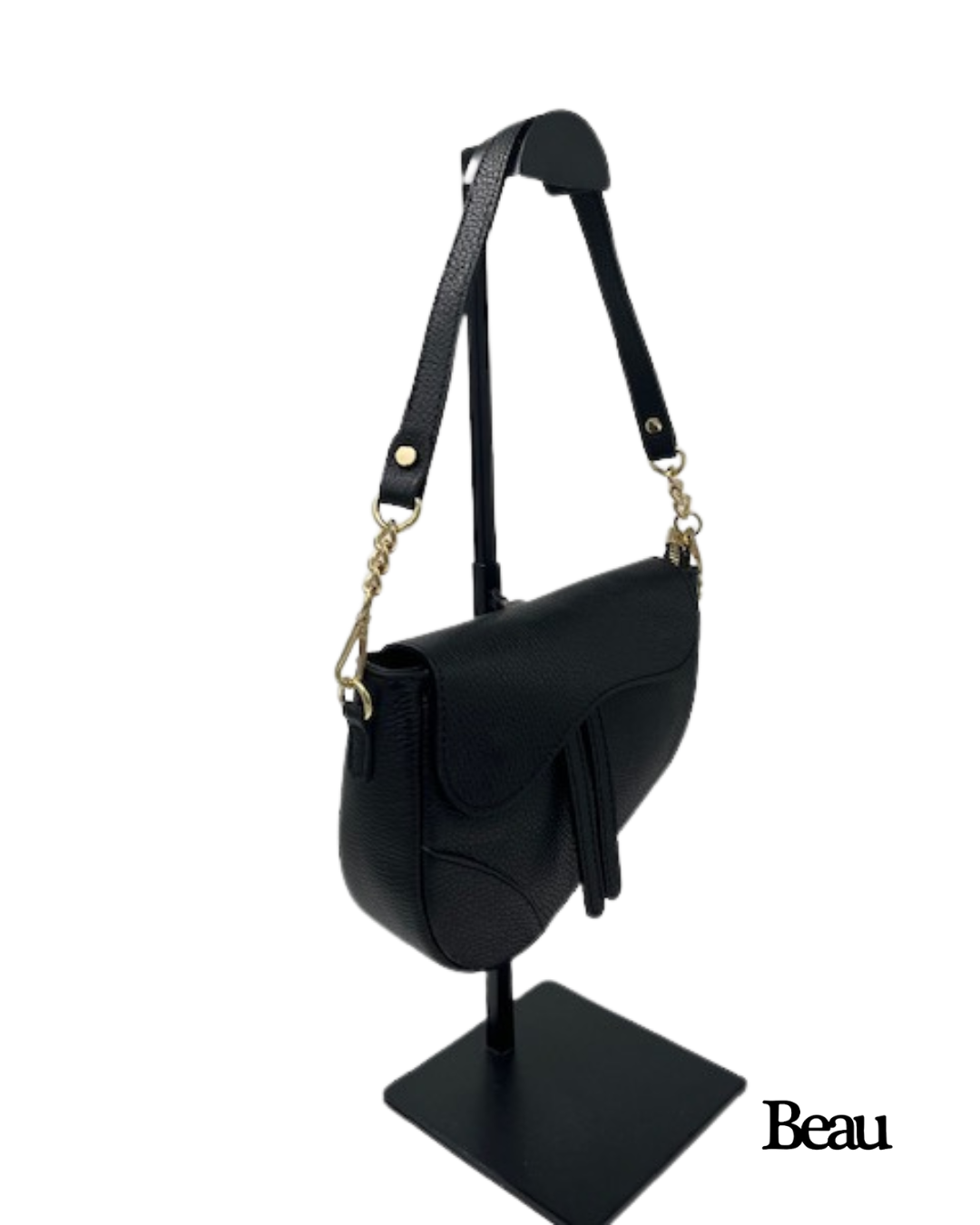 TAS ELLA SMALL - LEDER - ZWART - Afbeelding 2