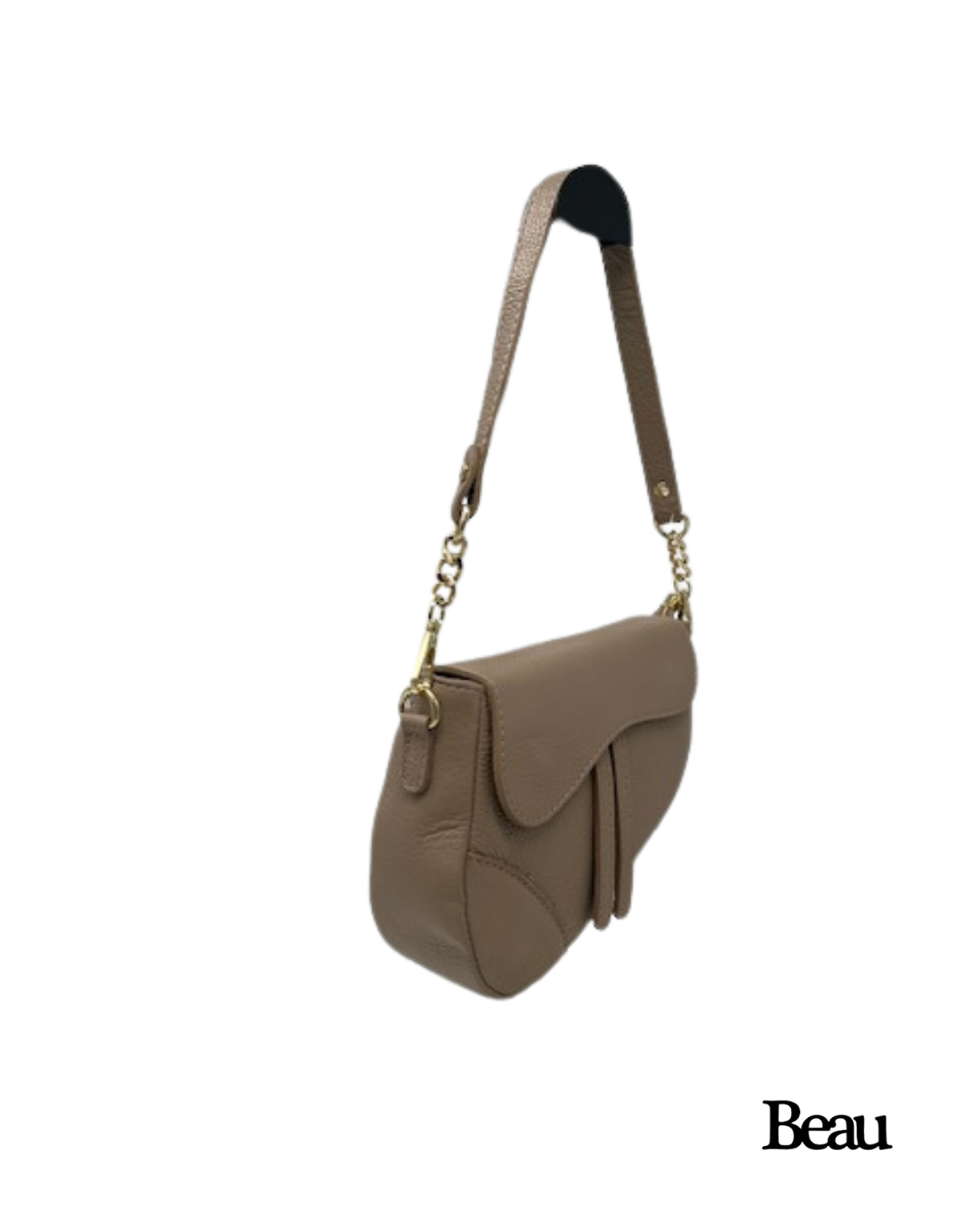 TAS ELLA SMALL - LEDER - TAUPE - Afbeelding 2