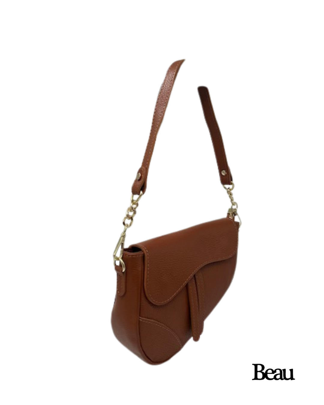 TAS ELLA SMALL - LEDER - CAMEL - Afbeelding 2